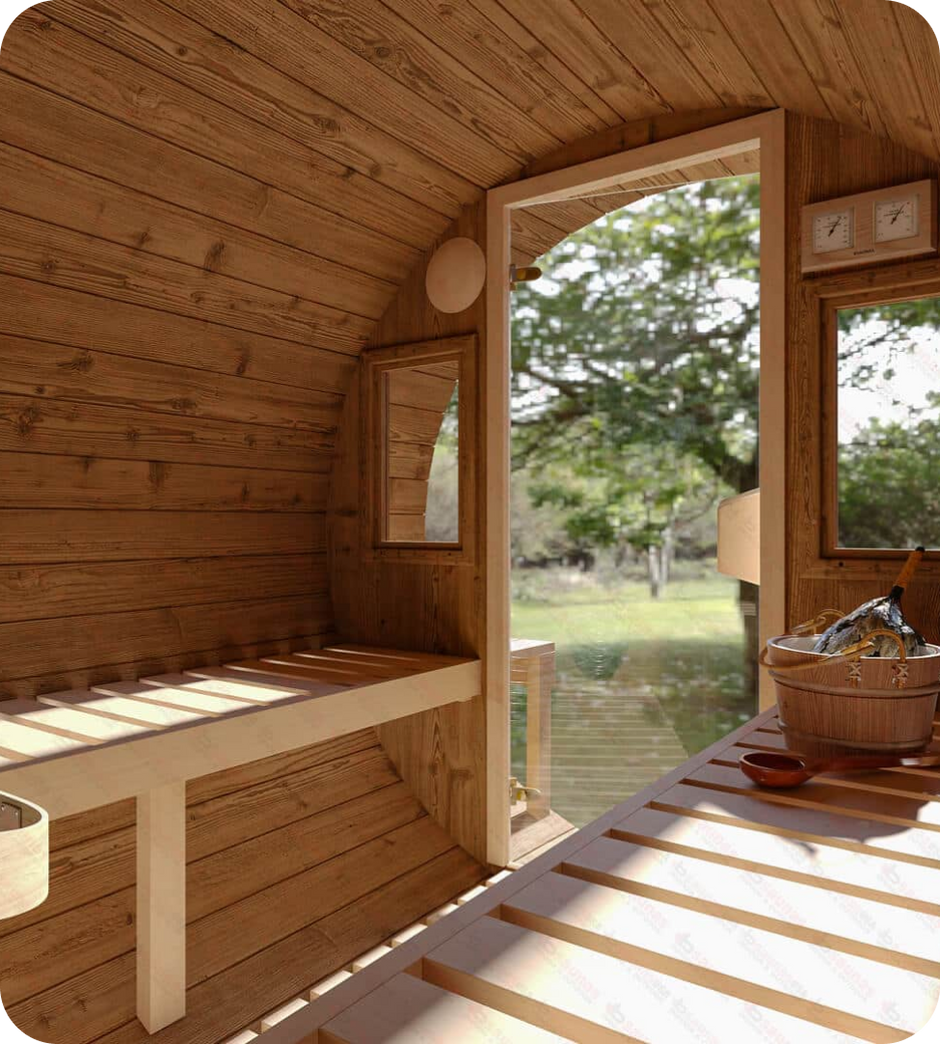 Outdoor  Barrel Sauna