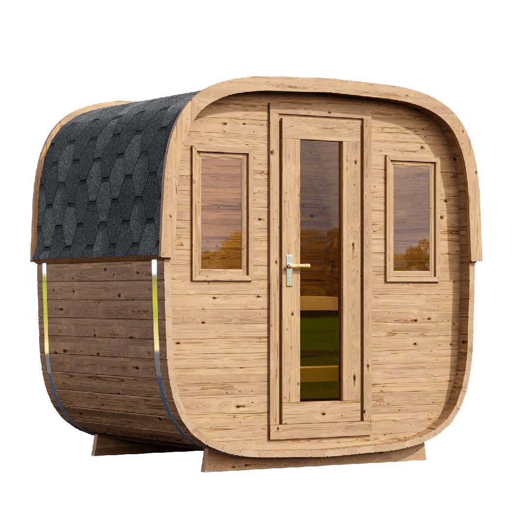 1.6 Cube Square Prefabricated Outdoor Sauna Kit
