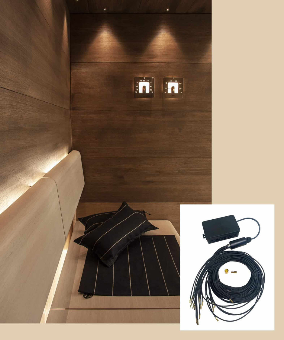 Cariitti Standard Glass Fiber Sauna Light Set – 16 Spots