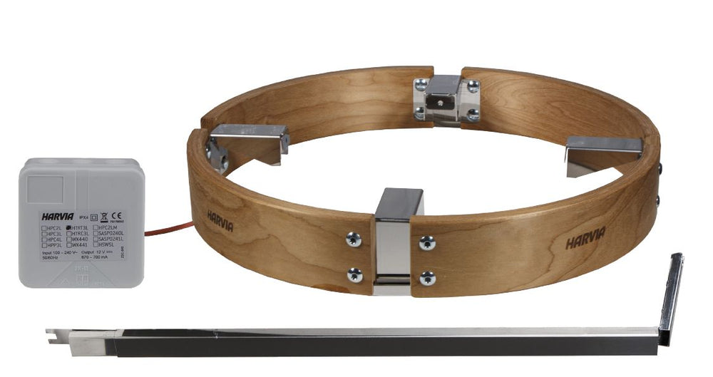 Safety Railing w/ LED-Lighting for Cilindro Half Series 6/8kW Sauna Heaters