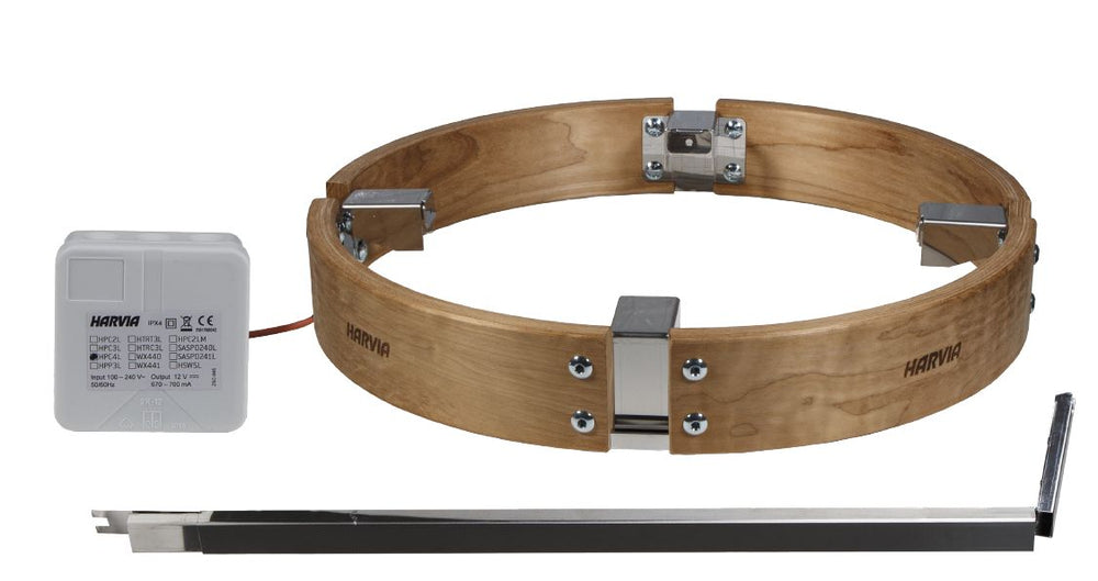 Safety Railing w/ LED-Lighting for Cilindro Half Series 11kW Sauna Heater