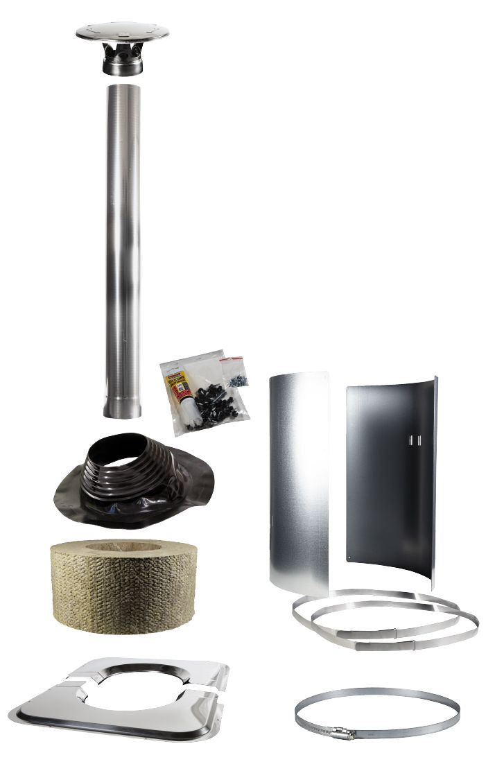 Chimney Tilted Accessory Kit, Stainless Steel