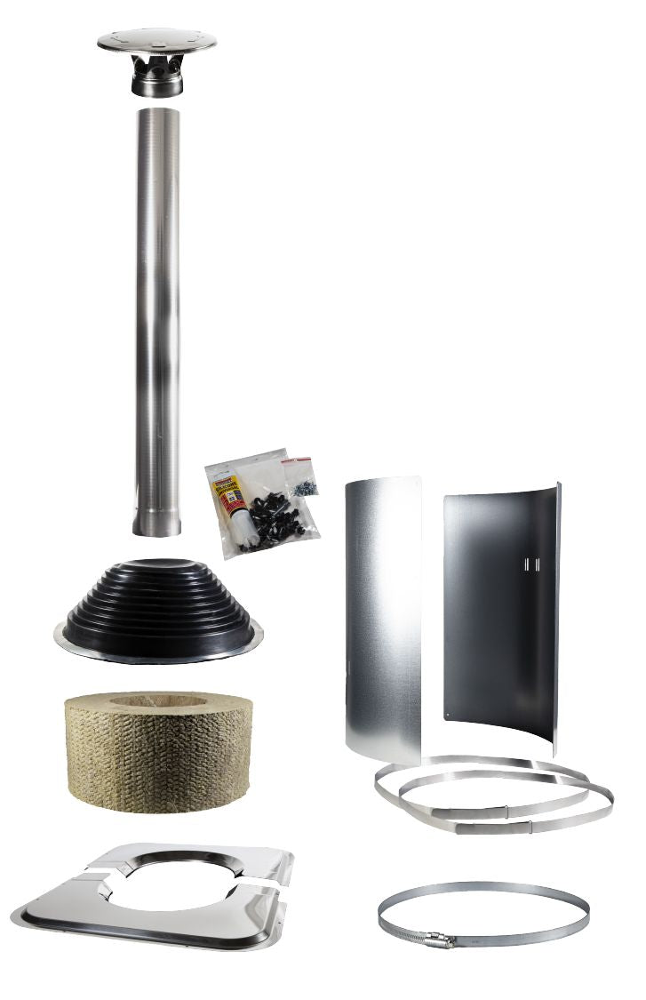 Chimney Symmetric Accessory Kit, Stainless Steel