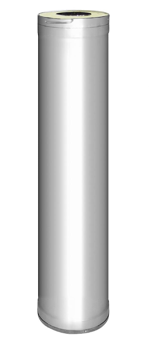 Sauna Wood Stove Chimney Extension, 1000mm, Stainless Steel