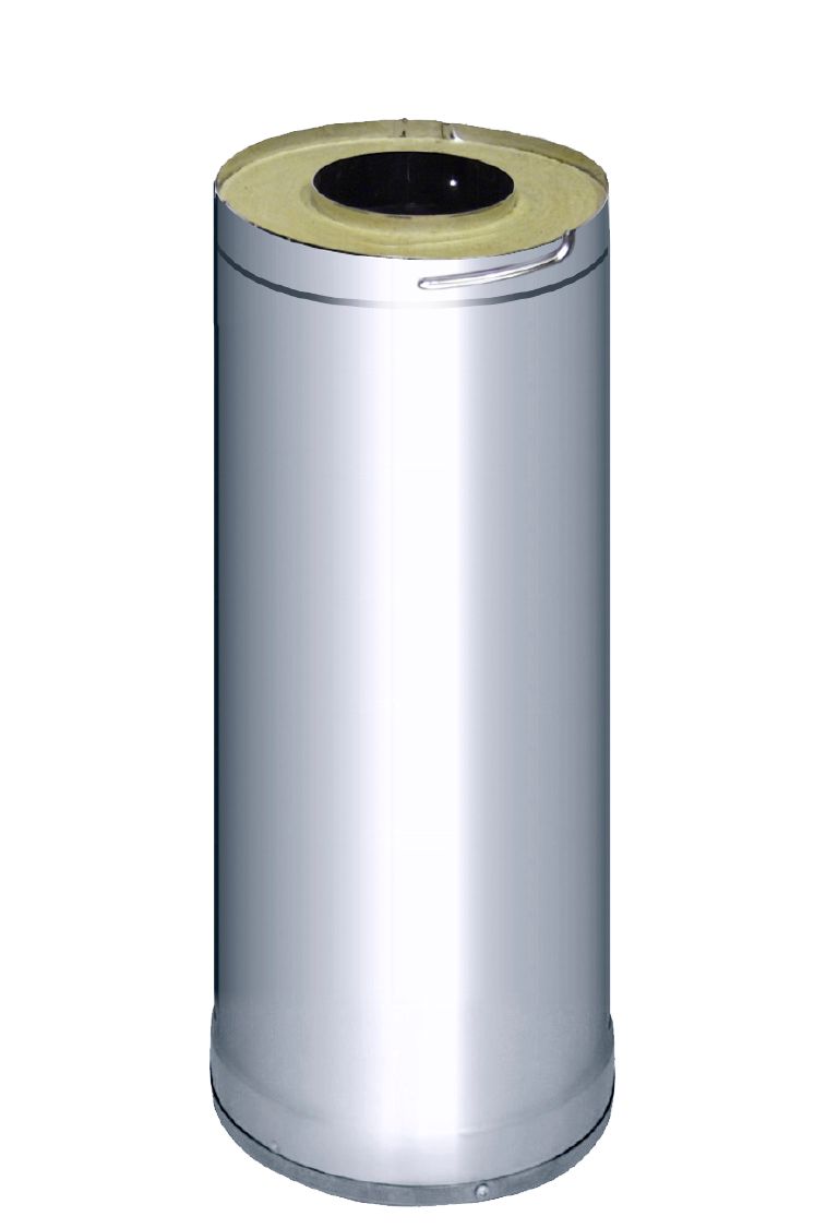 Sauna Wood Stove Chimney Extension, 500mm, Stainless Steel