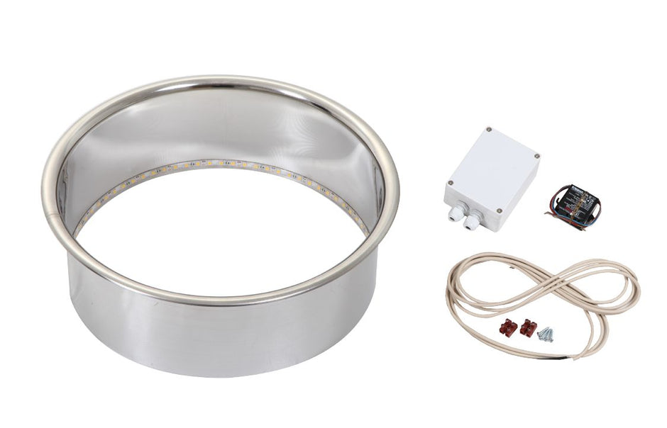 Embedding Flange w/ LED-Lighting for Cilindro Half Series 11kW Sauna Heater