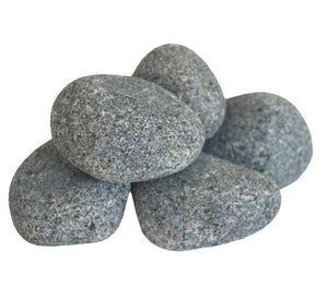 Sauna Heater Stones, Rounded Olivine, 5-10cm, 33lbs (4 Packs)