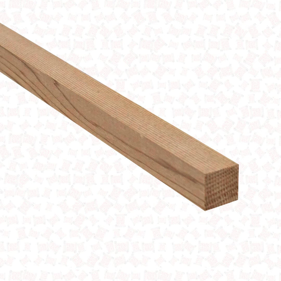 Sauna Corner Moulding – Western Red Cedar – 8′ (Square S4S)