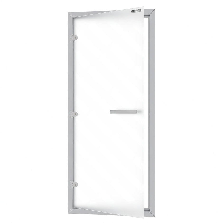 Aluminum Frame Steam Room Door, Frosted Glass, 790x1895mm (31 1/8″ x 74 5/8″)